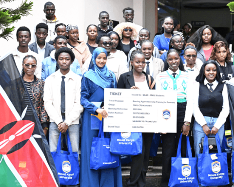 MKU Flags Off Sixth Cohort of Healthcare Apprentices Bound for Germany