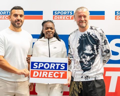 Mary Moraa during the official launch of Sports Direct in Nairobi