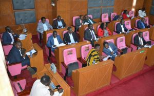 Uasin Gishu MCAs during a committee of the whole house