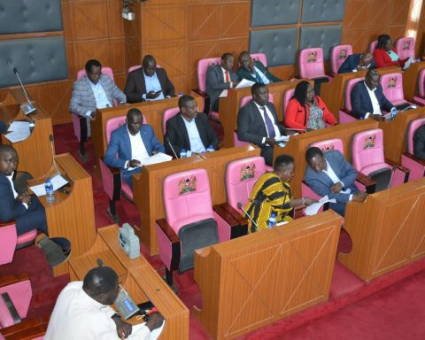 Uasin Gishu MCAs during a committee of the whole house