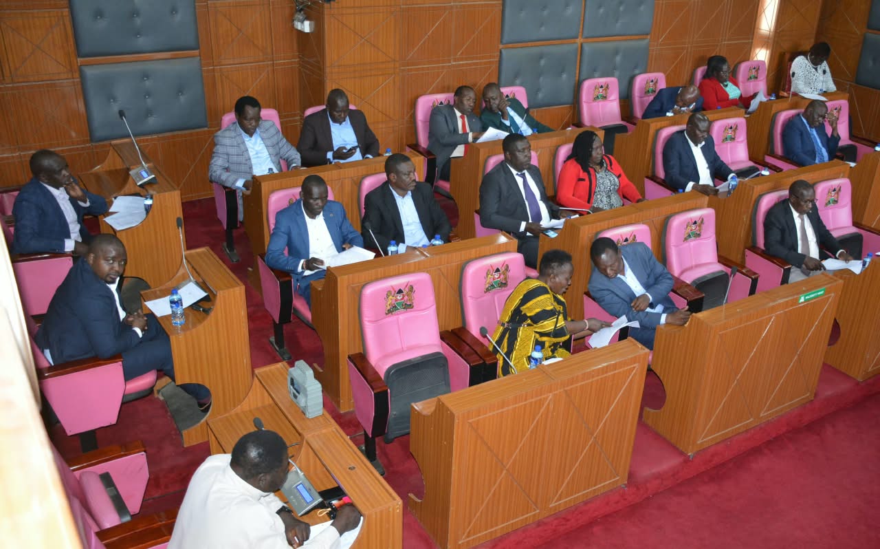 Uasin Gishu MCAs during a committee of the whole house