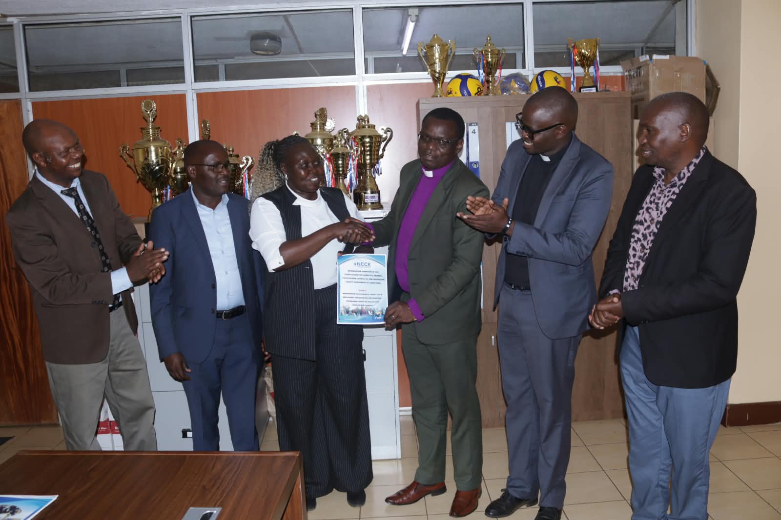 NCCK, Uasin Gishu Chapter presented a memorandum to the County Government of Uasin Gishu.