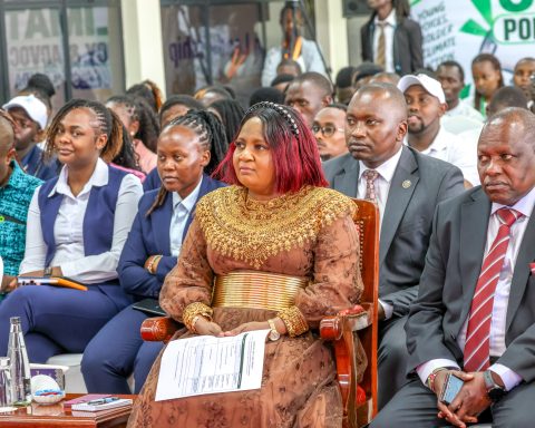 Dr Joyce Kindiki during the launch of the Youth Climate Policy and Advocacy Training program