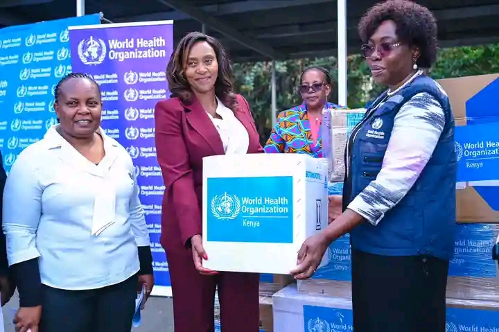 PS Mary Muthoni WHO PPEs donation