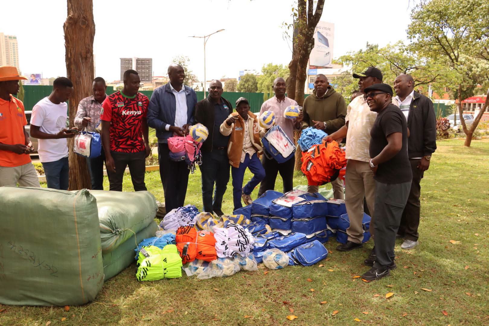 3 counties receive sports equipment for Mashujaa Day tournament