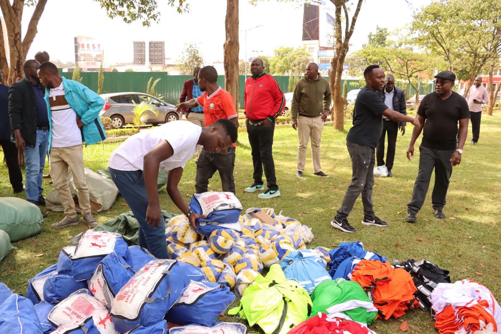 3 Counties Receive Sports Gear Ahead of Mashujaa Day Tournament
