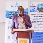 Governor Bii during the bi-monthly meeting of the Water Services Providers Association (WASPA