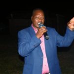 Willy Kenei addressing locals