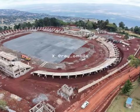 Kamariny Stadium which is under construction