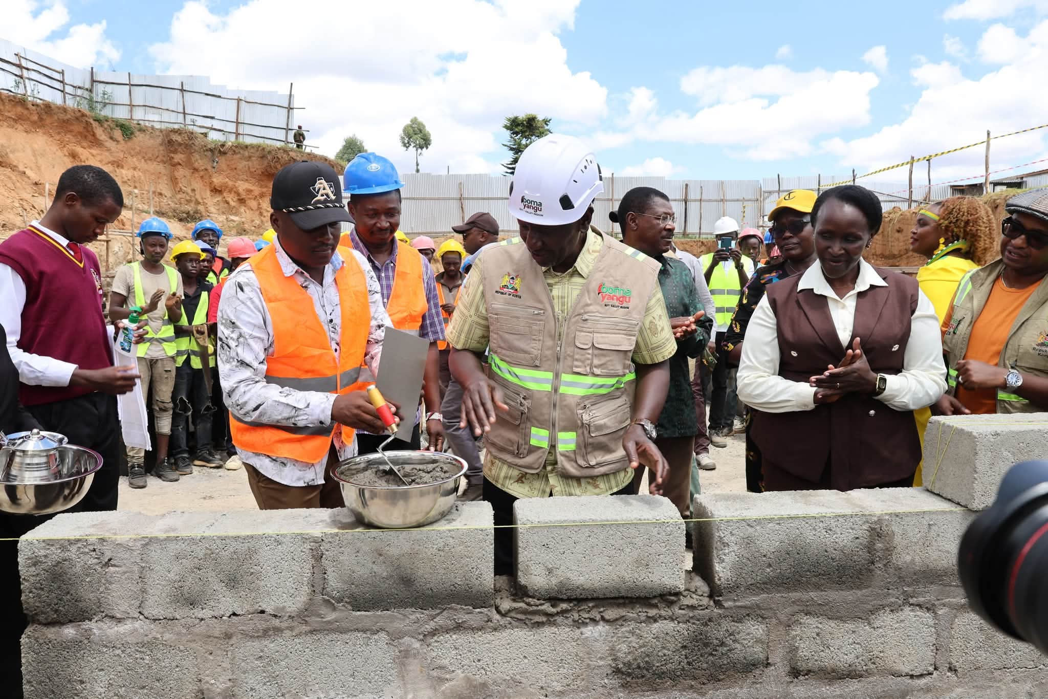 ground for a 580-bed student hostel at kapenguria KMTC