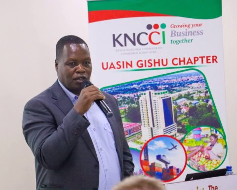KNCCI) Uasin Gishu Chapter Chairman Willy Kenei