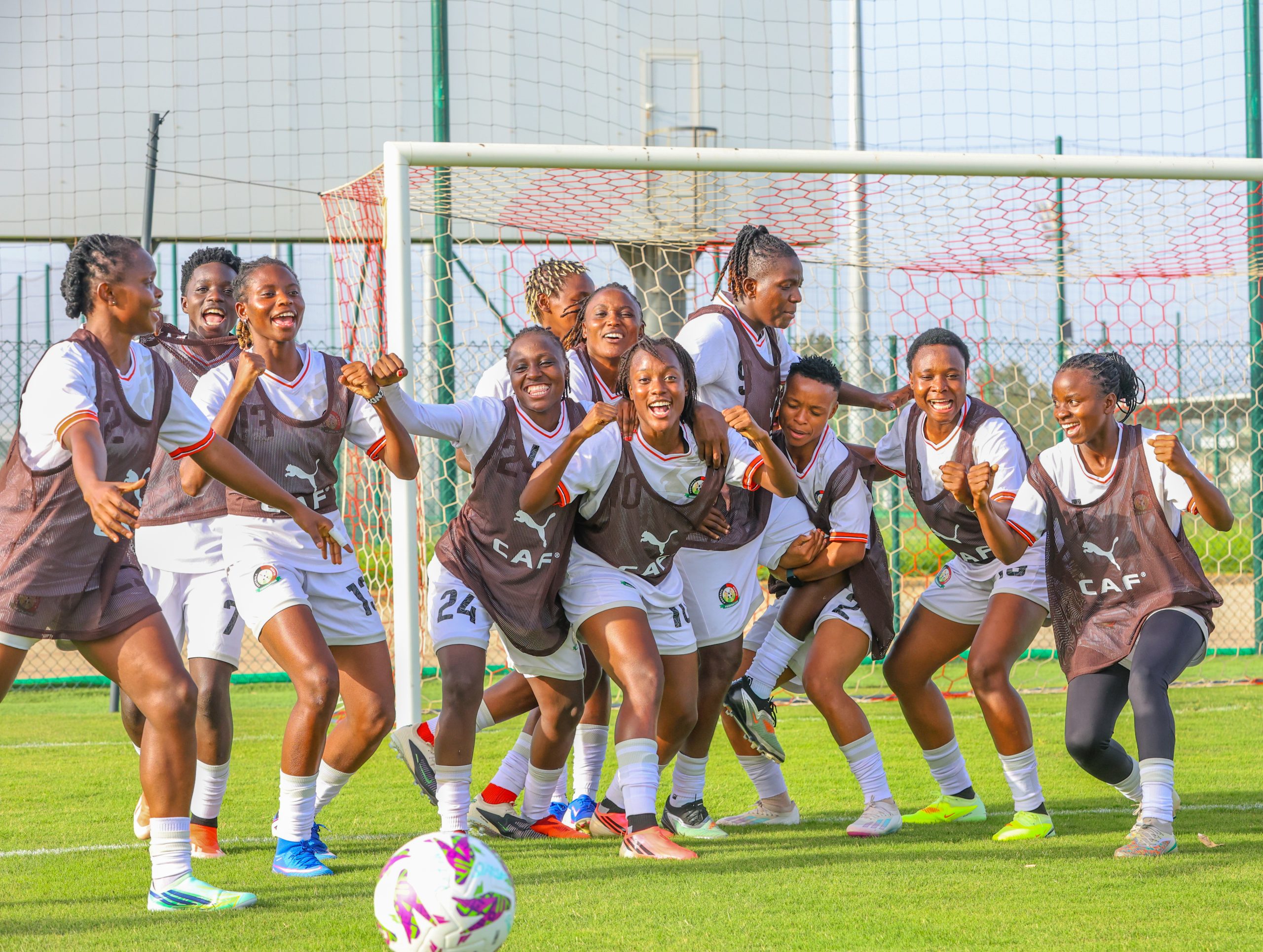 Harambee Starlets players in training