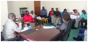 Nandi Lands CECM during a meeting with NLC and KISIP officials