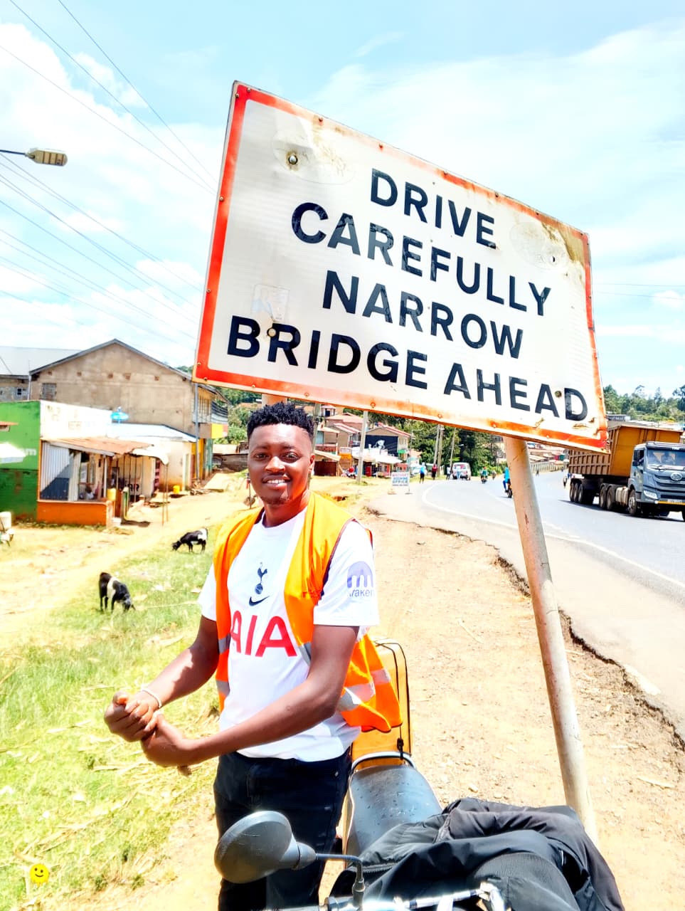Sugoi boda boda rider Collins Kipleting, alias Rengstar