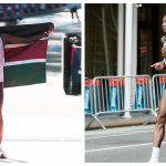 New York City Marathon defending champions Hellen Obiri and Benson Kipruto.