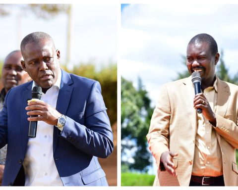 Collage of former Uasin Gishu County Assembly Speaker Isaac Terer (left) and Senator Jackson Mandago.