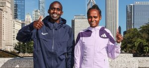 Jacob Kiplimo and Hawi Feysa in Chicago