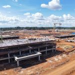 The new Moi Teaching and Referral Hospital (MTRH) Multi-Specialty Hospital in Kiplombe, Uasin Gishu County taking shape.