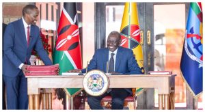 President William Ruto at the Eldoret State Lodge