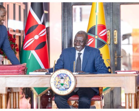 President William Ruto at the Eldoret State Lodge
