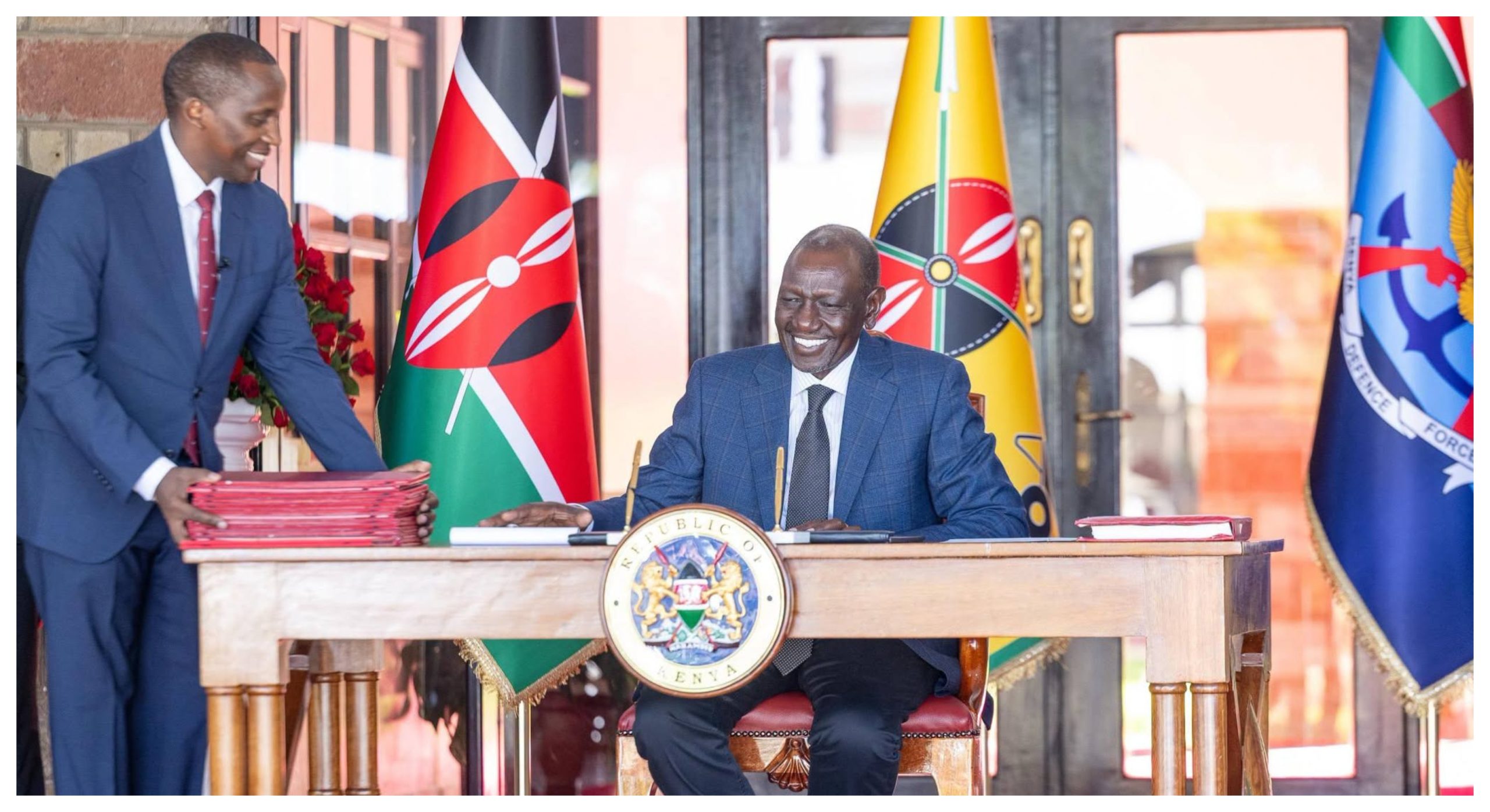 President William Ruto at the Eldoret State Lodge