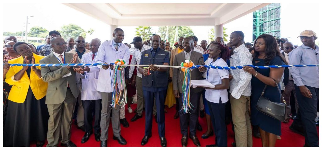 the Mother and Child Health Complex at Kapsabet County Referral Hospital opening by President Ruto