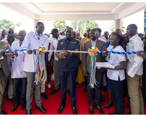 the Mother and Child Health Complex at Kapsabet County Referral Hospital opening by President Ruto