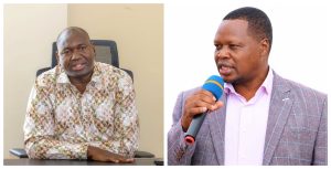 Collage of Tourism PS Prof Julius Bitok (left) and Entrepreneur Willy Kenei.