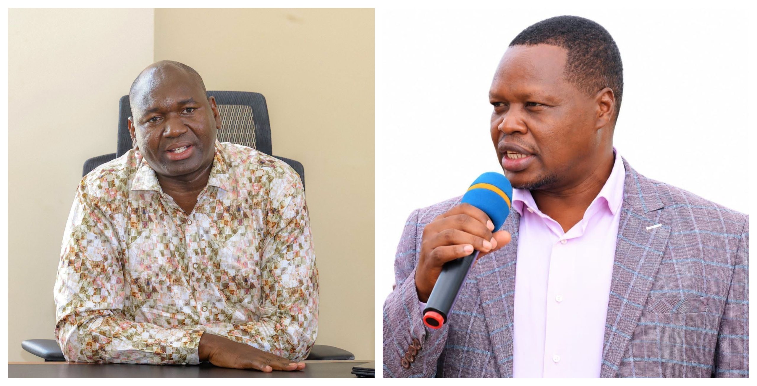Collage of Tourism PS Prof Julius Bitok (left) and Entrepreneur Willy Kenei.
